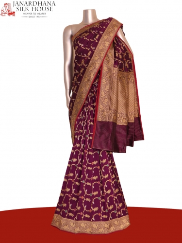 Grand Contemporary Meenakari Banarasi Silk Saree